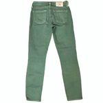 True Religion  Green Denim Stretchy Skinny Jeans ~ Women's Size 25 Photo 5