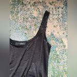 Vintage Y2K Hypnotik black disco mirror sleeveless mini tank dress, size large Photo 3