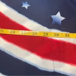 Quacker Factory Scarf Top Womens 2X Caftan Poncho Patriotic Flag Americana QVC Red Photo 9