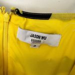 Jason Wu Women’s 4 Yellow Black Floral Midi Dress Photo 2
