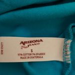 Arizona Jeans Teal Adjustable Spaghetti Strap Bodycon Tank Top Size Small Photo 6