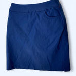 Blue mini skirt Lulu B 10 with back pockets Photo 0