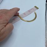 Vintage “Gold Shield “Wide herringbone flat bracelet. Gold Photo 6