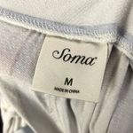 Soma  Cool Nights White Blue Stripe Pajama Shorts M Photo 3