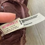 Free People Bralette lace plunge Brown (xsmall) feminine romantic layer lounge Photo 2