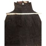 Altar'd State Altar’d State black lace overlay sleeveless high neck keyhole open in back blous Photo 4