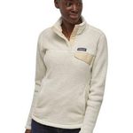 Patagonia Women's Re-Tool Snap-T® Fleece Pullover Pearl White X-Dye Size Small Photo 0
