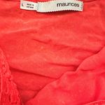 Maurice's GUC  Women's Coral Pullover Top w/ Crochet Detail XL Photo 5