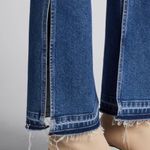 3x1 NEW  MIMi CUTTRELL Kelli Flared Slit High Rise Jeans Button Fly size 25 Photo 4