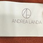 Andrea Landa Brown Boho Chic Cowgirl Handmade Colombian Leather Sleeveless Top Size M Photo 6