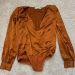 Abercrombie & Fitch Abercrombie Orange Silk Bodysuit Photo 0