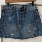 We The Free  Denim Button-Up‎ Skirt Size 28 EUC Photo 0