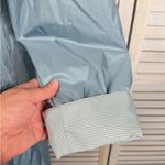 FLEET STREET (petite) Women's Vintage 80's Ultrasheen Trench/Rain Coat Blue Photo 2