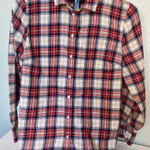 J.Crew  Red and White Button Down Shirt: Women’s Medium Photo 0