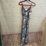 Bar III New belted v neck activewear dress Varsity Garden Rain swept size XS Photo 6