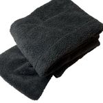 AQUA  Sherpa & Teddy Faux Fur Scarf Black New Photo 2