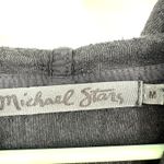 Michael Stars  Size Medium Sweater Black Velvet Hoodie Pullover Outerwear Soft‎ Photo 2