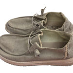 Hey Dude  Wendy Slub Canvas Chambray Light Grey Women’s Size 6 Photo 0