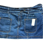 Pilcro  (Anthropologie) Belted Denim Mini Skirt | 8 NWT Photo 0