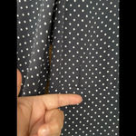 Theory Polka Dot Long-Sleeve Mini Crepe Dress size 12 Photo 4
