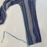 Old Navy Blue & White Striped Casual Linen Blend Wide Leg Joggers EUC Sz M Photo 10