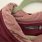 prAna  Twisty maroon velvet fleece pullover sweatshirt Photo 4