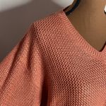 Northern Isles vintage linen ramie open knit chunky sweater in terracotta size M Size M Photo 5