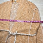 Free People Kimono XS Open Front Tassel Tie Belt Cardigan Sweater Knit Photo 5