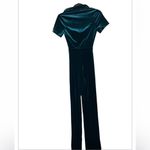 NWT Peachy Den Emerald Velvet Kernel Jumpsuit Size XS Green Photo 5