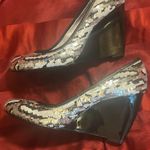 Coach Women's Sequin Black and Silver wedge shoe Photo 0