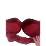 Maiden Form Push Up & In Lace Bra Sz 38D Wine/Gold NWT Red Photo 5