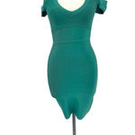 Bebe  x Naven Half Sleeve Bandage‎ Bodycon Dress Botanical Green Size XXS Photo 2