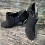 Coach And Four Boots Womens 10 High Heels‎ Ankle Booties Black Fabric Photo 4