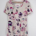 Lululemon  Blurred Blossoms Short Sleeve Floral Workout Top Women’s Size 12 EUC Photo 0