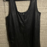ASOS  Womens Black Faux‎ Leather Front Zipper Sleeveless Mini Dress Size 2 Photo 0
