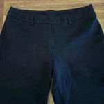 Lands' End  Women’s Black Trouser Stretch Straight Leg Ankle Length Size 10 Photo 2