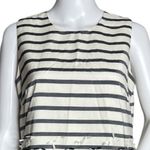 J. McLaughlin  Jane Dress‎ White Navy Striped Bows at Bottom Sleeveless Photo 5