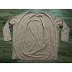 Lululemon Back In Action Long Sleeve Short Serve Stripe HeatherSpiced Chai White Photo 4