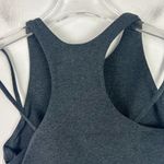 We Wore What NWT  Double Strap Zip Up Bra Dark Heather Grey Size Small S NEW Photo 10