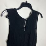 Knox Rose  black tank top crocheted lace v-neck women's size medium  blouse Photo 6