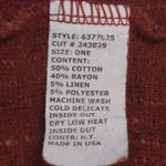 Cut Loose Womens Pullover Sweater Brown Long Sleeve Boat Neck Pockets One Size Size undefined Photo 5