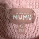 Show Me Your Mumu Pink Palm Tree Knit Sweater XS Photo 1