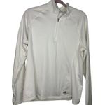 Adidas  Golf Quarter Zip Pullover Women's Size XL White Athleisure Active Photo 0