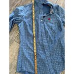 Cinch Women's Blue Medallion Print Collared Button-Down Shirt Size Small Photo 4