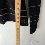 Bailey 44 Sweater Y2k Small Black Beige Striped Textured Knit Going‎ Out Top Photo 5