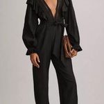 Anthropologie Farm Rio Black Lace And Ruffles Jumpsuit XS New RARE NWT HTF Photo 0