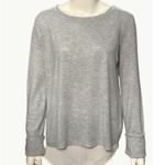89th and Madison XL Gray Knit Chiffon Back Twist Pullover Lightweight Layer Photo 1