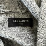 All Saints - Oversized Knit Sweater with Hood in Gray Photo 1