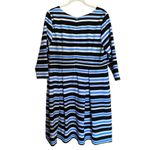 Lane Bryant  Womens Plus Size 16 Multicolor Stripe Textured Fit & Flare Dress Photo 3