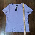 Karen Scott lavender short sleeve top, plus size 1X, NWT Photo 5